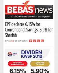 Kwsp telah mengisytiharkan kadar dividen untuk simpanan konvensional dan simpanan syariah kepada ahlinya yang mencarum dengan badan tersebut. View Kadar Dividen Kwsp 2018 Png Kwspblogs