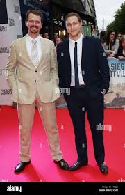 Kevin Brodhin and Conor Quinlan (right) attend the screening of ...