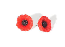 Red Poppy Flower Earrings Enhance Your Wardrobe With This Spring Accessory Makes A Thoughtful Gift For Mom Gift Flower Studs Flower Earrings Ceramic Earring