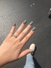 Nena Avila Lifestyle Green Acrylic Nails Green Nails Olive Nails