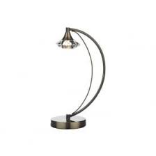 Lut4175 Luther 1 Light Crystal Table Lamp Antique Brass Crystal Table Lamps Lamp Lighting Solutions