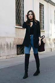 46 Charming Winter Outfits Ideas To Try Right Now Matchedz Fashion Clothes Women Black Boots Outfit Long Boots Outfit