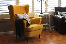 A Yellow Chair Accent Chairs Ikea Quality Living Room Furniture Living Room Reveal