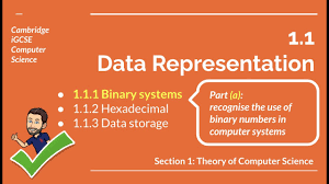 This article discusses the introductory topics of computer vision, namely image formation and representation. Igcse Computer Science 1 1 1 A Data Representation Binary Systems Youtube
