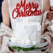 If you're short on time and still want a festive atmosphere, consider creating christmas cake stand decorations. Grantparty Red Merry Christmas Cake Topper Holiday Santa And Reindeer Cake Decorations Happy New Year Hello 2020 Sign Red Buy Online In Dominica At Dominica Desertcart Com Productid 161484770