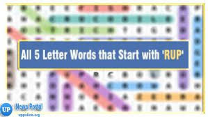 7 letter words starting with r. All 5 Letter Words Starting With Rup Wordle Guide
