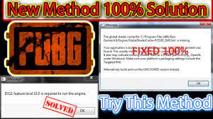 Pubg Pc Lite Fix Error Directx 11 Feature Level 10 1 Global Shader Cache Error Fixed Youtube