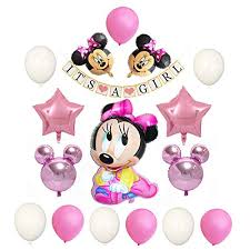 Check spelling or type a new query. Minnie Mouse Baby Shower Decorations For Girl Pink Party Decorations Baby Girl Banner 18 Piece The Frumcare Store
