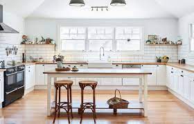 Neutral colours are favoured in modern kitchen ideas and designs. Elizabeth Barnett Blake Byron Smith And Family The Design Files Australia S Most Popular Design Blog Modern Country Kitchens Interior Design Kitchen Country Kitchen