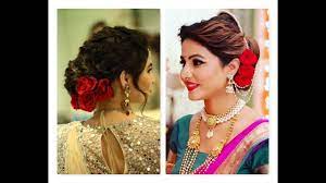 Hair Bun With Flower Juda With Flowers Latest Hairstyles Bun With Gajra Hair Styles Bun Hairstyles Side Bun Hairstyles