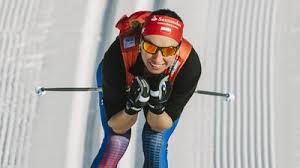 Kikkan randall of the usa was the 5th team into the exchange just behind the leading group. Justyna Kowalczyk Przeglad Sportowy