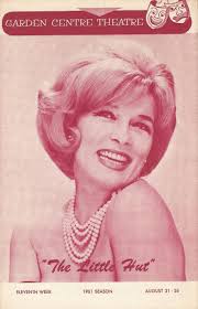 Denise Darcel "LITTLE HUT" Vernon Chapman 1961 Toronto, Ontario, Canada  Playbill
