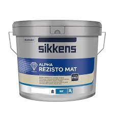 sikkens alpha rezisto mat muurverf verf badkamer kleuren