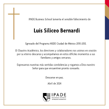 Antonio Casanueva على X: "Recuerdo con mucho cariño a Luis Siliceo,  egresado del Máster. Mis oraciones para su familia y sus compañeros del  @ipade . https://t.co/m9f9JGVQ2b"
