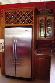 Wine Rack Above Fridge Home Kitchens Kitchen Wine Rack Kitchen Inspirations