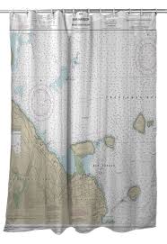 Me Bar Harbor Me Nautical Chart Shower Curtain In 2019