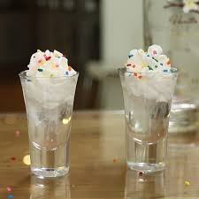 Birthday Cake Shot Recipe Vanilla Vodka Piece Of Cake Shooters Tipsy Bartender Cake Vodka Shots Alcohol Recipes Whipped Cream Vodka