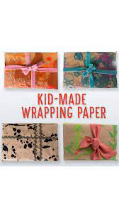 Kid Made Wrapping Paper Video Video Diy Wrapping Paper Diy Christmas Gifts Simple Gift Wrapping