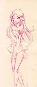 Winx Rewatch On We Heart It Quick Sketch Cute Drawings Kawaii Art