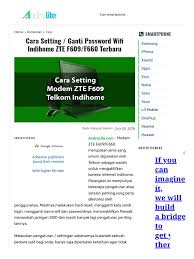 Echo ' select your device '; Cara Setting Ganti Password Wi Indihome Zte F609 F660 Terbaru