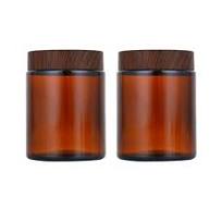 Amazon.com: 2 Pcs 5OZ Amber Glass Jars Straight Sided ...