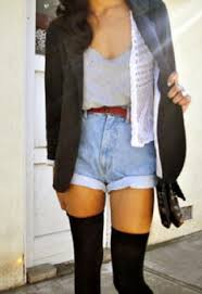 They are synonymous with uniforms worn by because of their classic design, these socks can be worn with flirty mini dresses and heels, tailored dresses, jumper dresses or even short jumpsuits. 20 Style Tips On How To Wear Thigh High Socks Fashion Fashion Teenage Thigh High Socks Outfit