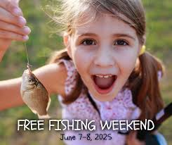 🎣🎣 No license? No problem! Free Fishing Weekend is 𝐉𝐮𝐧𝐞 𝟕-𝟖,  𝟐𝟎𝟐𝟓. Anglers of all ages, both residents and non-residents, can fish  without a license or trout permit in Kentucky waters the