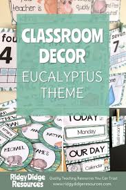 Australian Animal And Eucalyptus Themed Classroom Decor Bundle Ridgy Didge Resources Printable Classroom Decor Classroom Supplies Labels Classroom Welcome