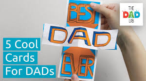 All the kids really need is blue paper, scissors, glue, a black marker and their hands!source. 5 Cool Diy Father S Day Cards Youtube