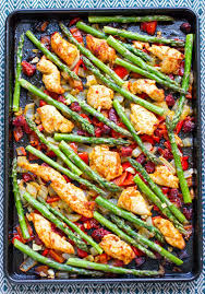 Sheet Pan Chicken Chorizo Asparagus Paleo Gluten Free Recipe Sheet Pan Dinners Chicken Chorizo Sheet Pan Recipes