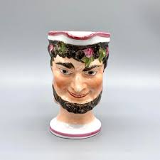19th Century Staffordshire Porcelain Satyr Jug, Circa 1840