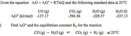 Δg=δgo+rtlnq [ where q is the reaction quotient and δg and δgo are the gibbs free energy and. Solved Given The Equation Delta Rg Delta Rg Degree Rt Chegg Com