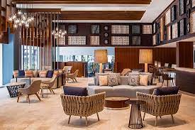 Indidesign Renovates Hilton Garden Inn Waikiki Beach Hotel Interior Design Lounge Design Hotel Lounge