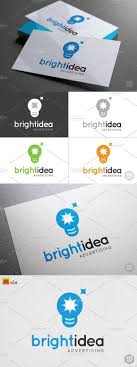 Bright Idea Logo Template Clean Logo Design Logo Templates Web Design Company