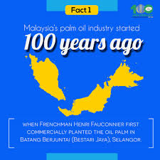 Fact 1 Malaysia S Palm Oil Industry Started 100 Years Ago Oil Industry 100 Years Ago Palm Oil