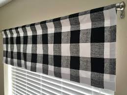 What color of greige paint goes the best with the buffalo check? Black And White Buffalo Plaid Check Window Valance Black Etsy