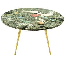 Italian Circular Hand Painted Florentine Scagliola Coffee Table By Artist Emilio Martelli C 1950 Signed On Marble Martelli V Coffee Table Table Unique Tables