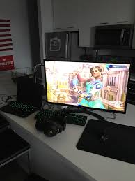 College Edition My Roommates Call Our Kitchen Island My Office Now Gaming Room Setup Roommate Gamer Room