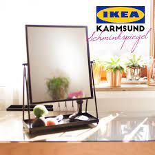 Vonios baldai ir aksesuarai čia parinkti taip, kad pakaktų vietos abiem: Ikea Karmsund Schminkspiegel Vs Ikea Tysnes