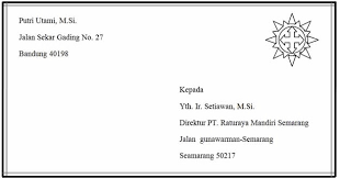 Contoh surat dinas sumber gambar: Susan Azzahra Aturan Cara Cara Penulisan Alamat Surat Dan Contoh Penulisan Alamat Yang Benar