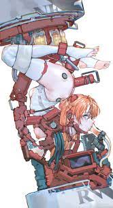 iuui, souryuu asuka langley, evangelion: 3.0+1.0 thrice upon a time, neon  genesis evangelion, rebuild of evangelion, no arms, absurdres, bad id, bad  pixiv id, highres, 1girl, adapted costume, amputee, anal, anal object