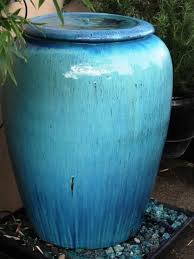 Jackalope Turquoise Pot For Fountain In Mediation Garden Diy Garden Fountains Front Gardens Garden Landscape Design