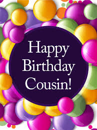 Best Funny Birthday Wishes For Cousin Sister Colorful Bubbles Happy Birthday Card For Cousin Birthday Greeting Cards By Davia Happy Birthday Cousin Cousin Birthday Happy Birthday Mom