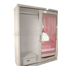 (15) lemari pakaian 2 pintu gstar lcsp lily almari rak baju minimalis modern putih. Lemari Pakaian Minimalis 2 Pintu Sliding Cat Duco