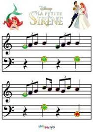 La Petite Sirene Partition Partir La Bas Conte Musical Melopie Piano Pour Enfant Partition Piano Facile Partition Piano Gratuite