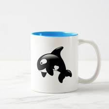 Cute Little Orca Whale Two Tone Coffee Mug Zazzle Com Mugs Orca Whales Orca