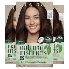 Brown hair is the second most common human hair color, after black hair. Buy Clairol Natural Instincts Semi Permanent Hair Dye 5 Medium Brown Hair Color 3 Count Online In Indonesia B07l1hvrk1