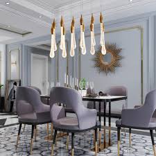 Luxury Modern Led Large Staircase Crystal Chandelier Lighting Long Water Drop Fixtures Kitchen Island Restaurant Hanging Lamp Kitchen Pendants Blown Glass Pendant Lights From Jess234 73 17 Dhgate Com