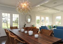 Farmhouse dining room photo in los angeles i like the idea of having a meal or morning hot bev inspiration for a cottage dark wood floor dining room remodel in atlanta with a standard fireplace. Beach Cottage With Transitional Coastal Interiors Home Bunch Interior Design Ideas