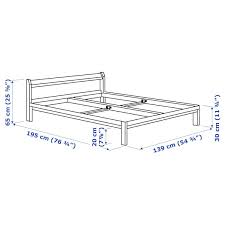 If the bed frame squeaks regardless of season, and you cannot identify the exact source of the squeaks. Neiden Bed Frame Pine Full Ikea